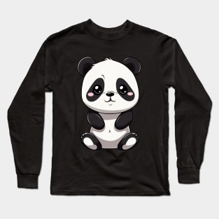 Cute Baby Panda - Anime Shirt Long Sleeve T-Shirt